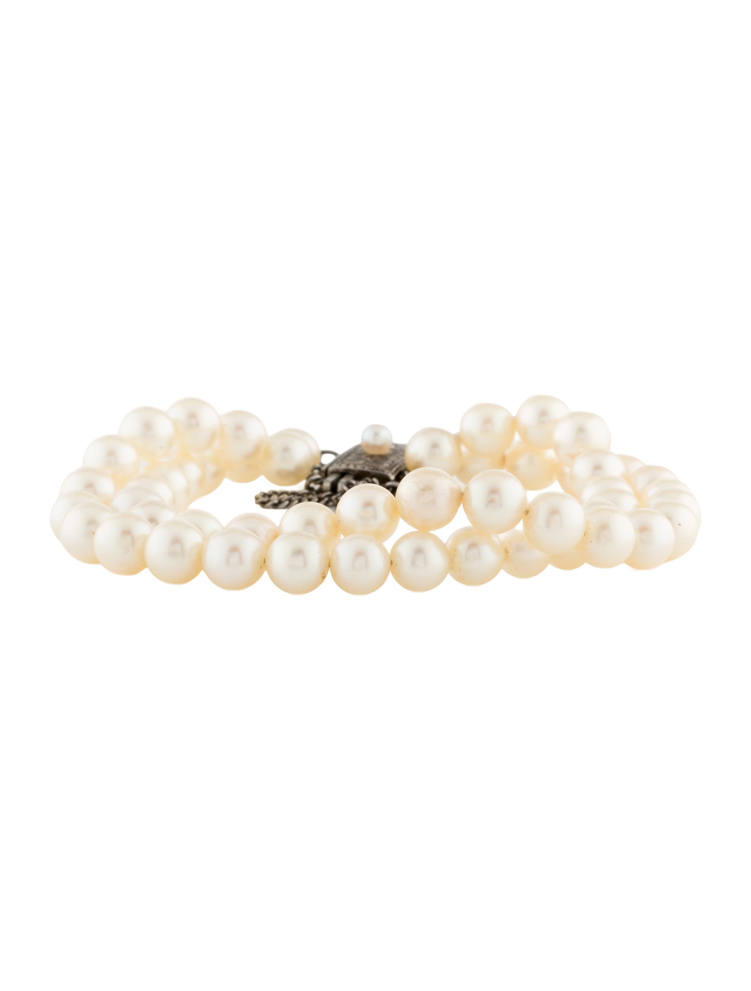 Mikimoto Vintage Pearl Double Strand Bracelet