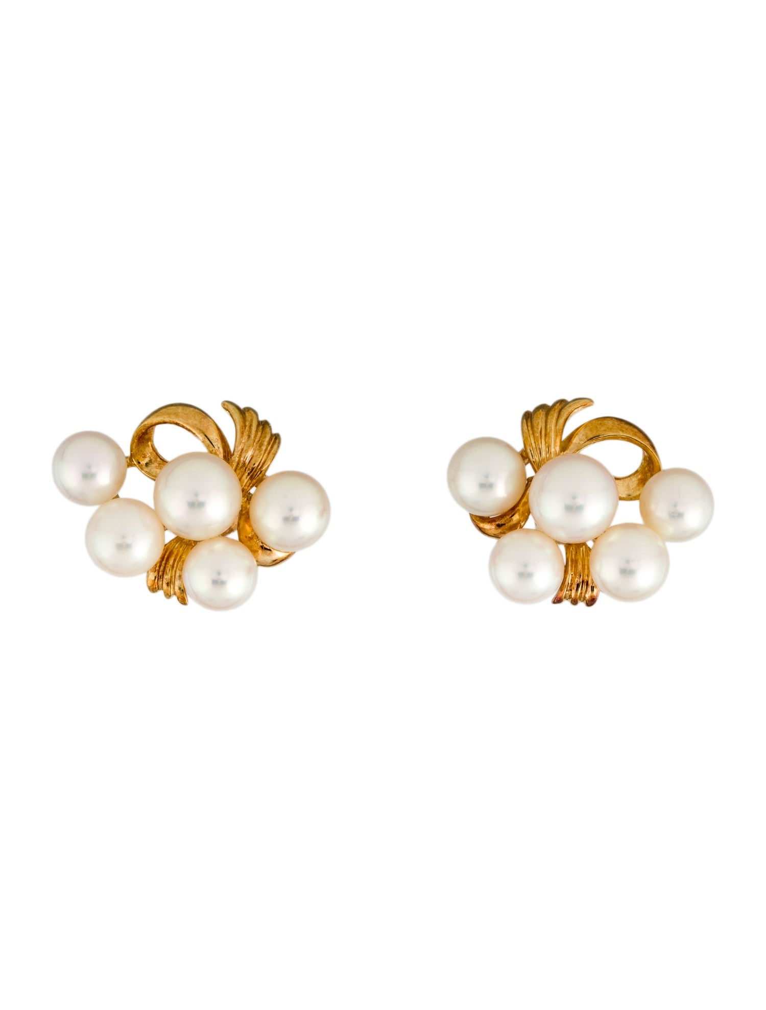 Mikimoto 18K Pearl Stud Earrings