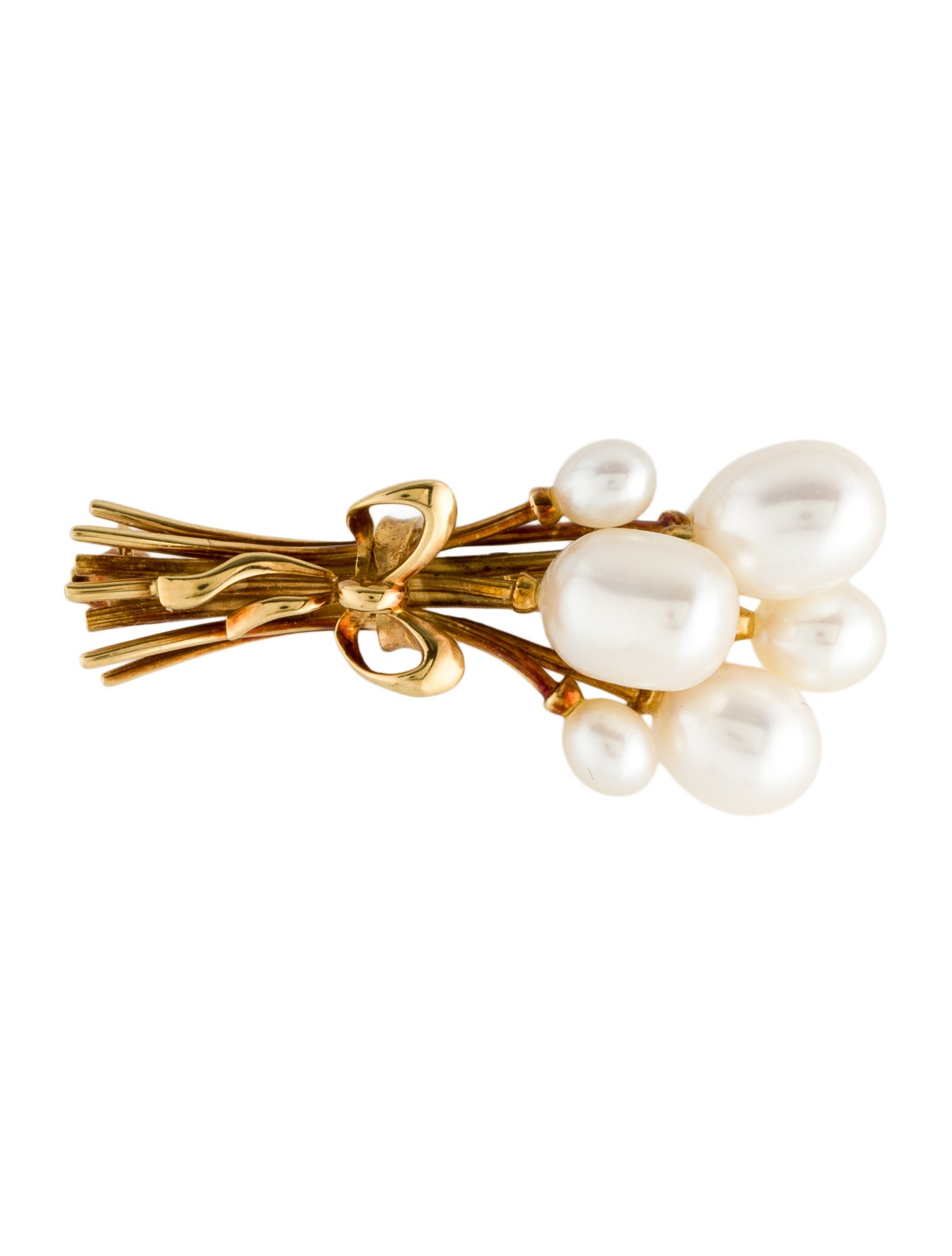 Mikimoto 18K Pearl Brooch