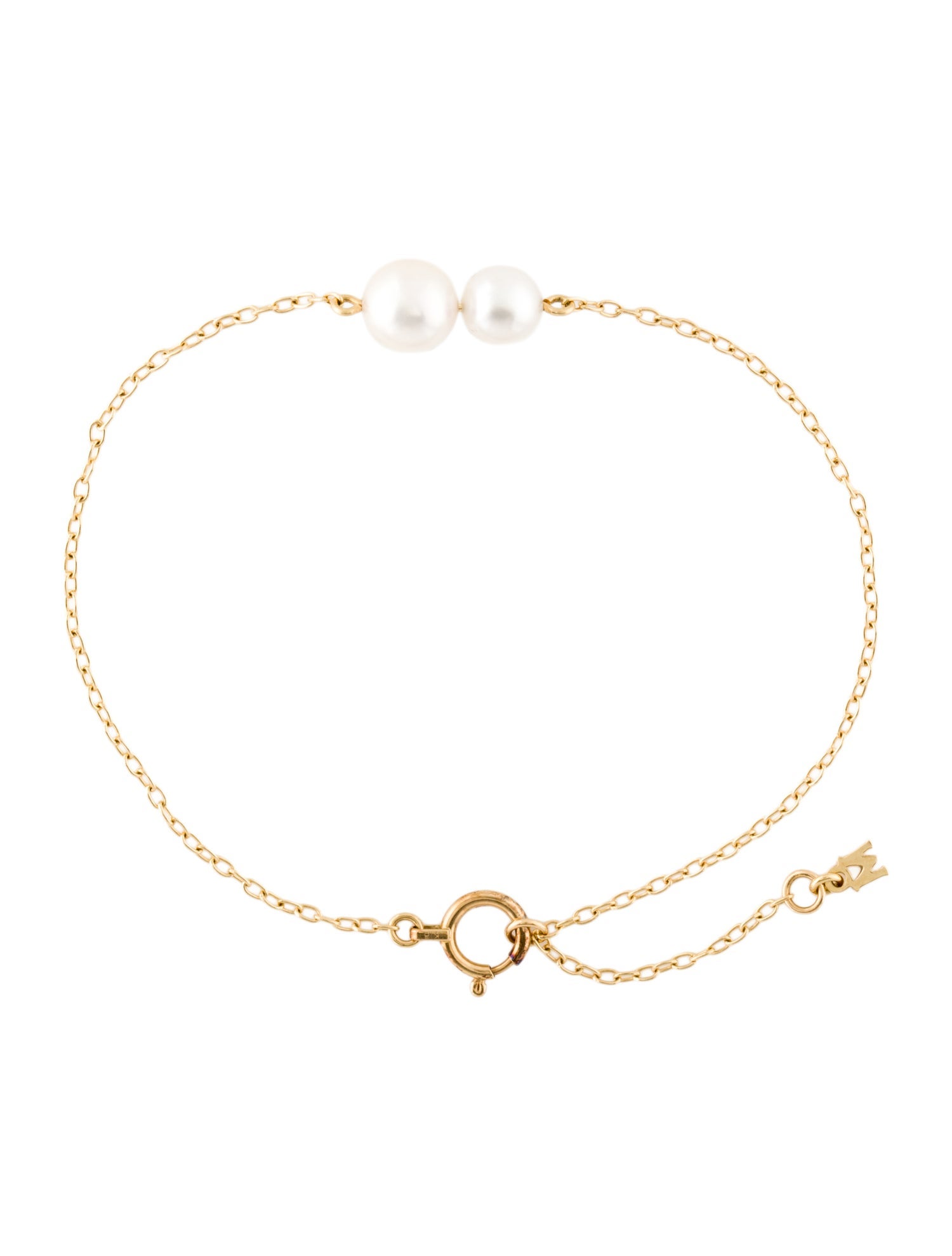 Mikimoto 18K Akoya Cultured Pearl Station Bracelet