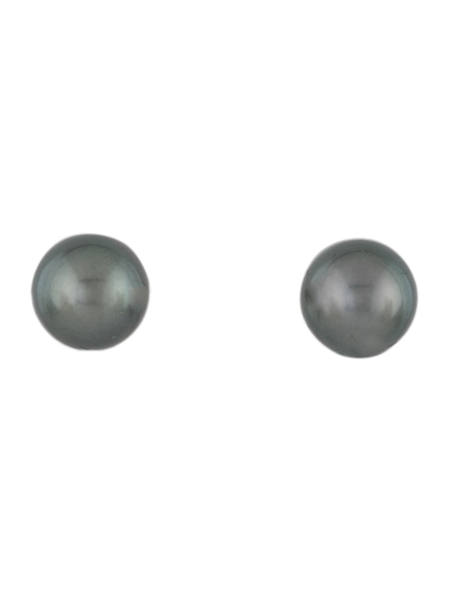 Mikimoto 18K Black South Sea Stud Earrings