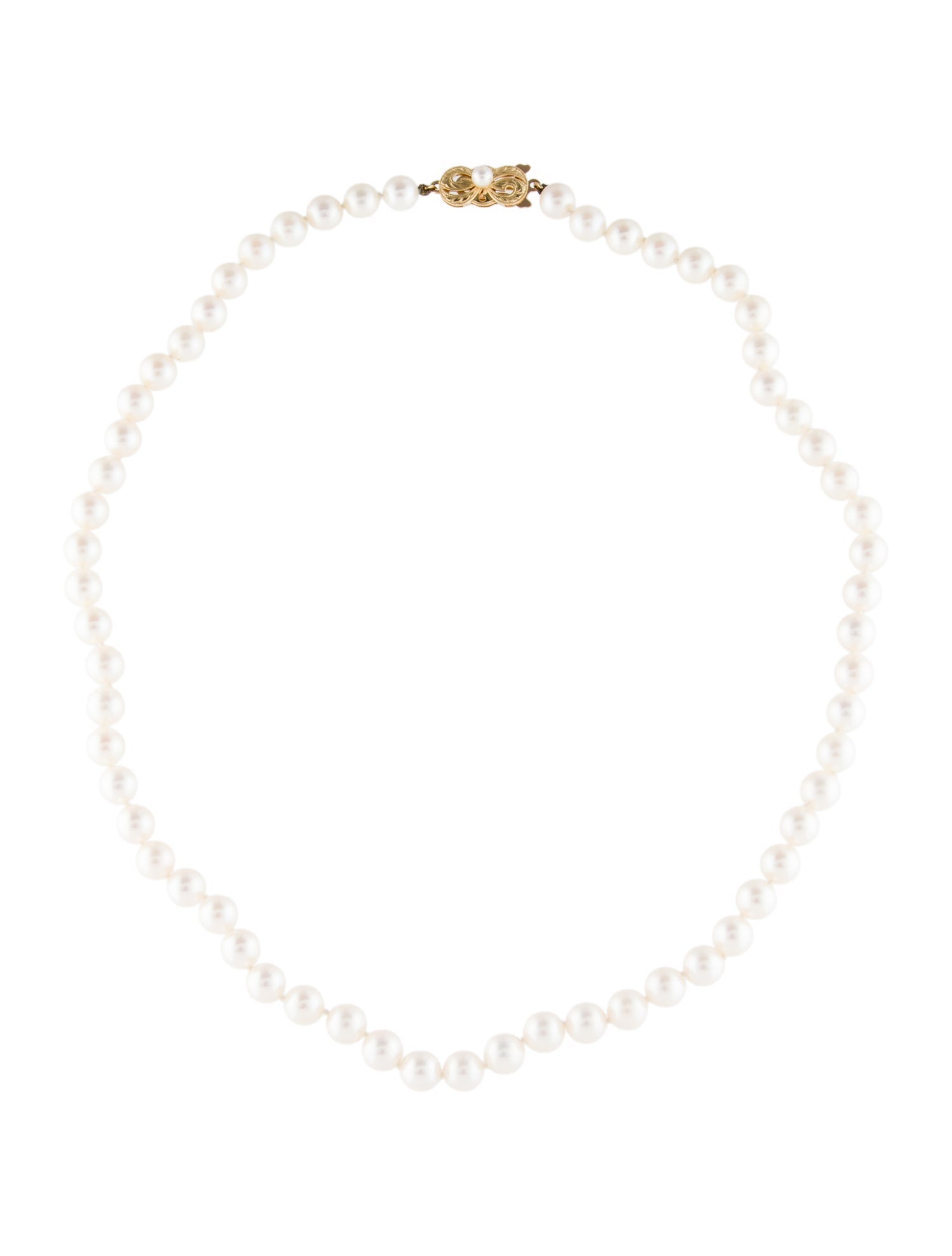 Mikimoto 18K Pearl Bead Strand Necklace
