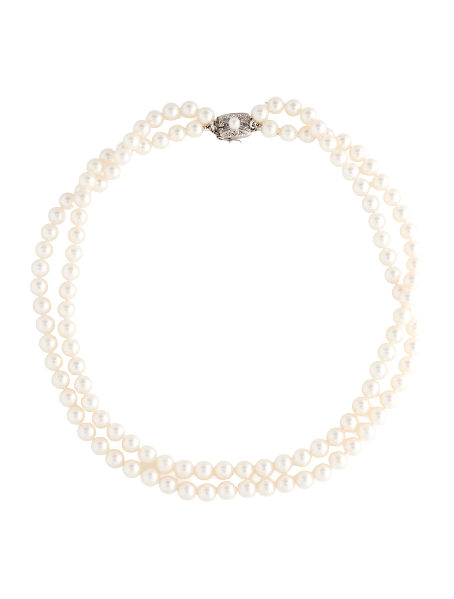 Mikimoto 14K Pearl Double Strand Necklace
