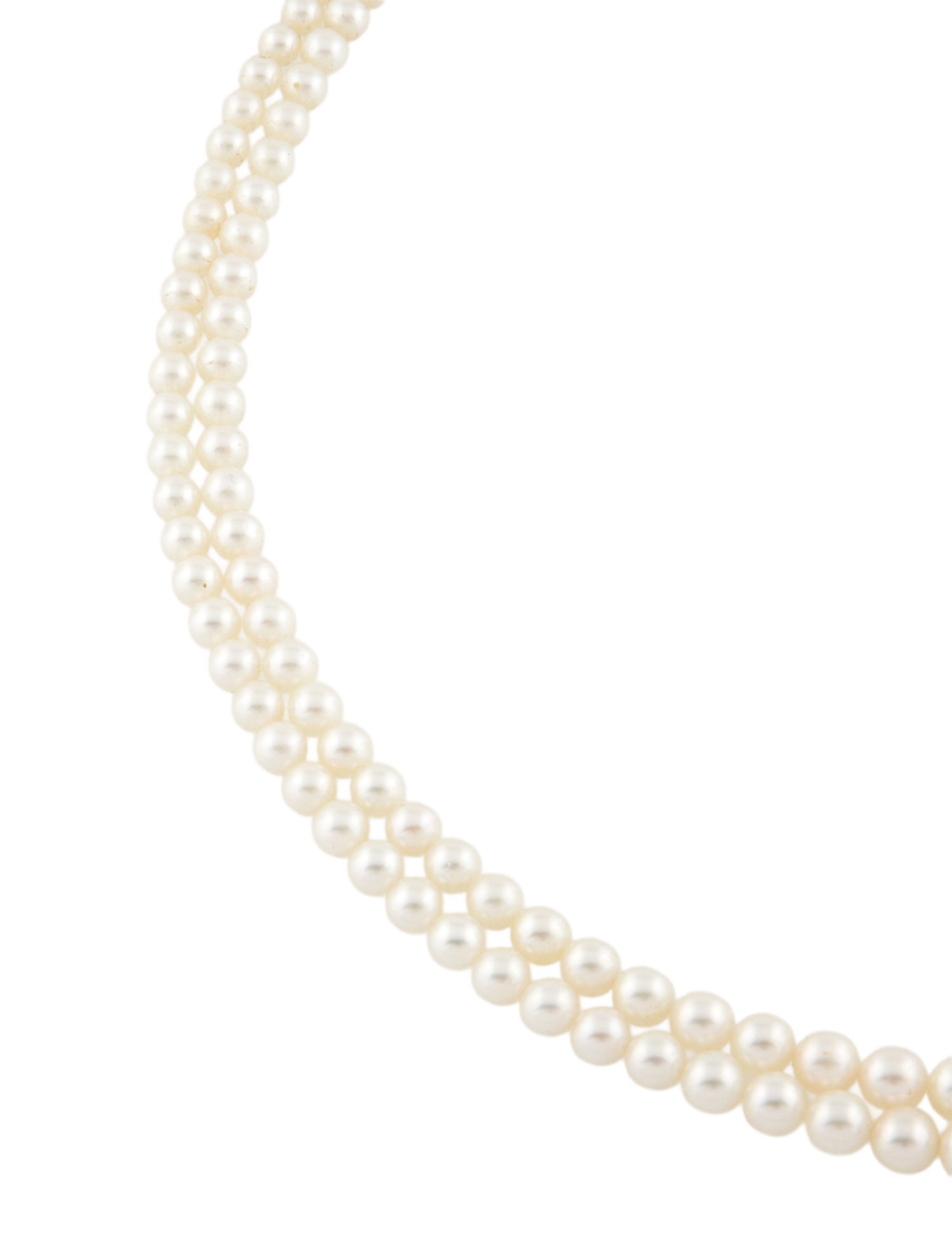 Mikimoto Vintage Cultured Pearl Double Strand Necklace