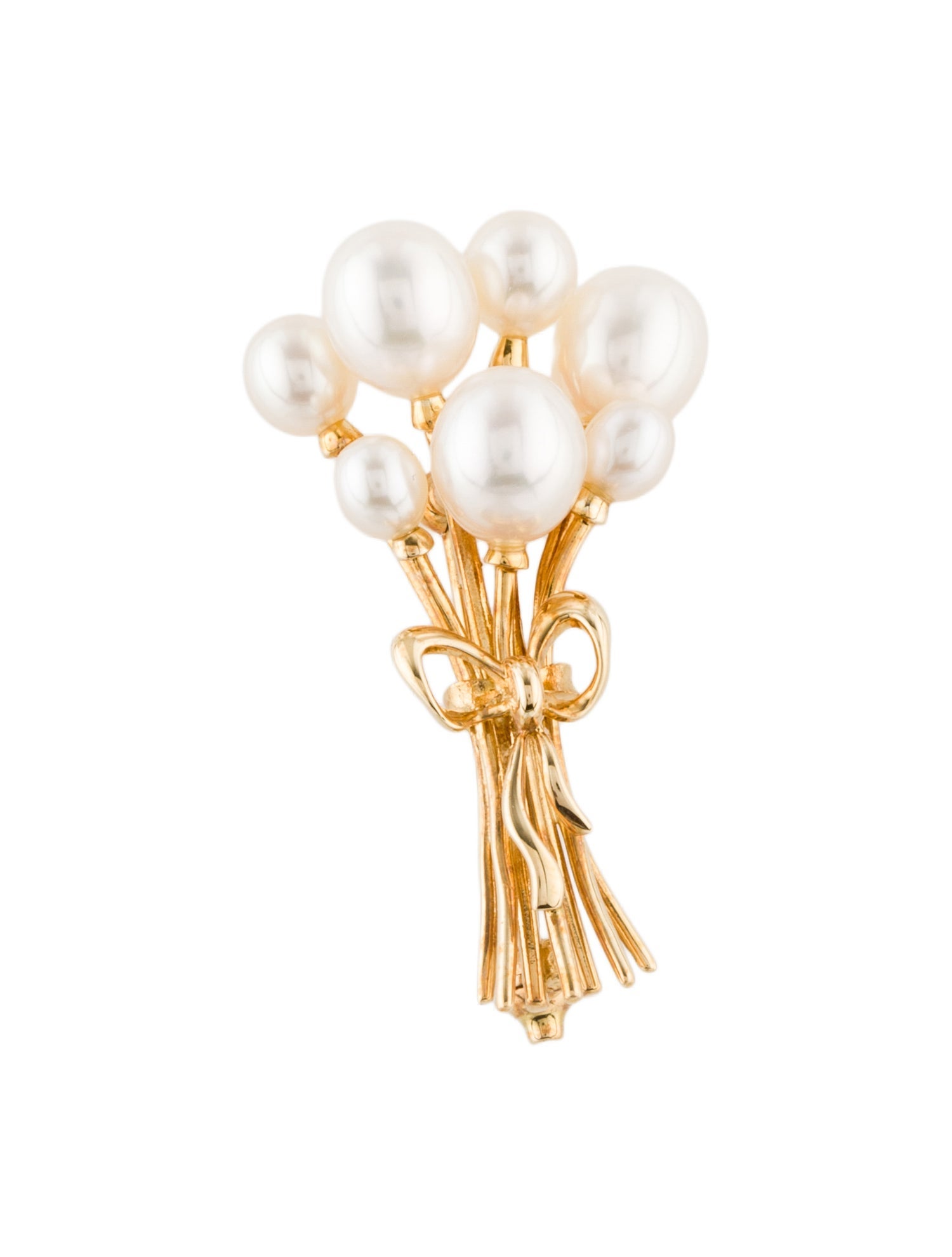 Mikimoto 18K Pearl Brooch Pin