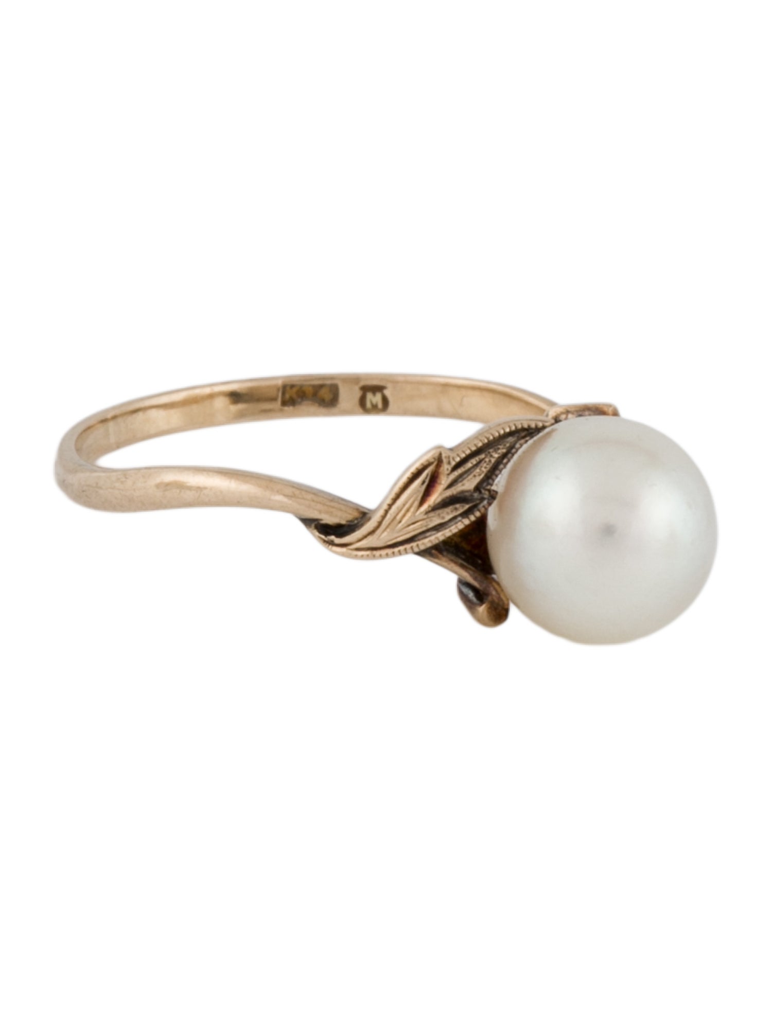 Mikimoto Vintage 14K Pearl Ring