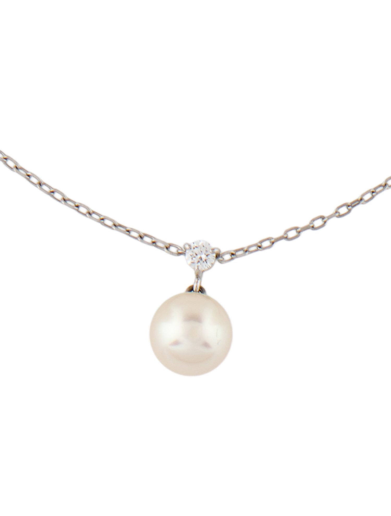Mikimoto 18K Pearl & Diamond Pendant
