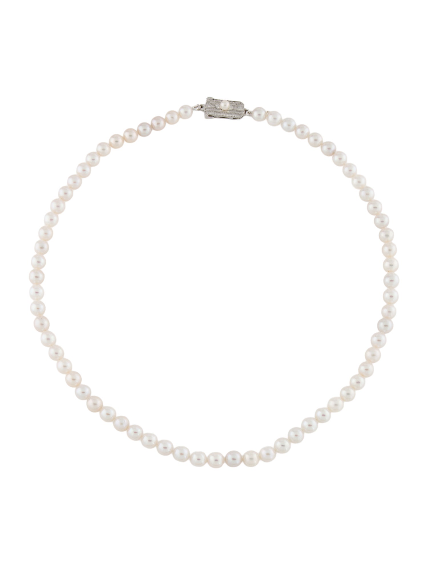 Mikimoto x Lane Crawford Pearl Bead Strand Necklace