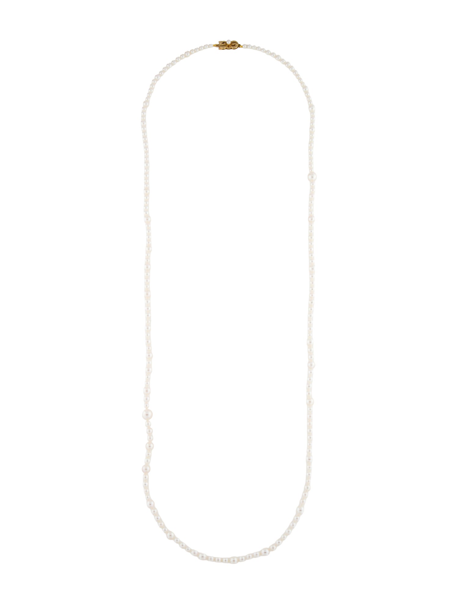 Mikimoto 18K Pearl Station Necklace