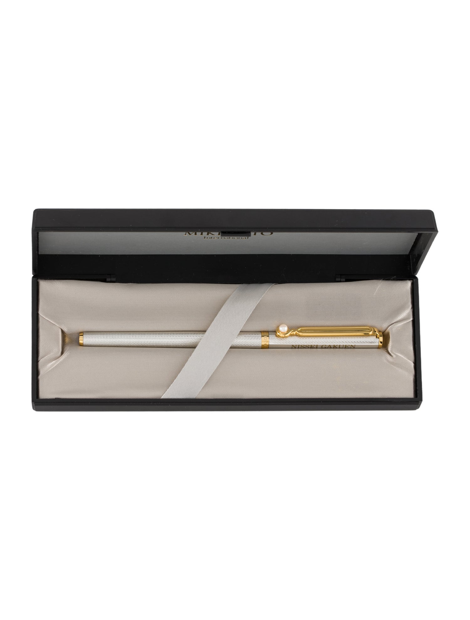 Mikimoto Pearl-Accented Ballpoint Pen