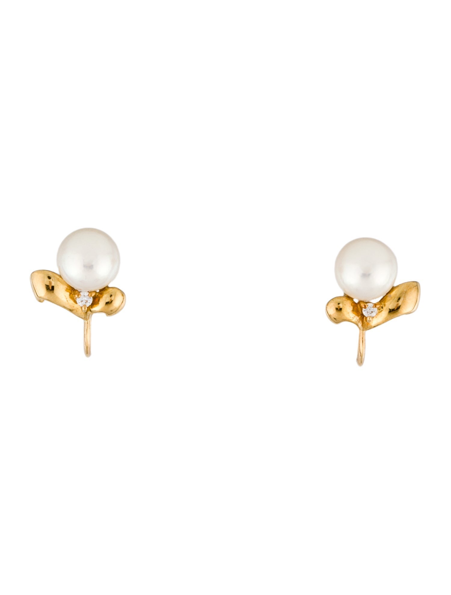 Mikimoto 18K Pearl Clip-On Earrings
