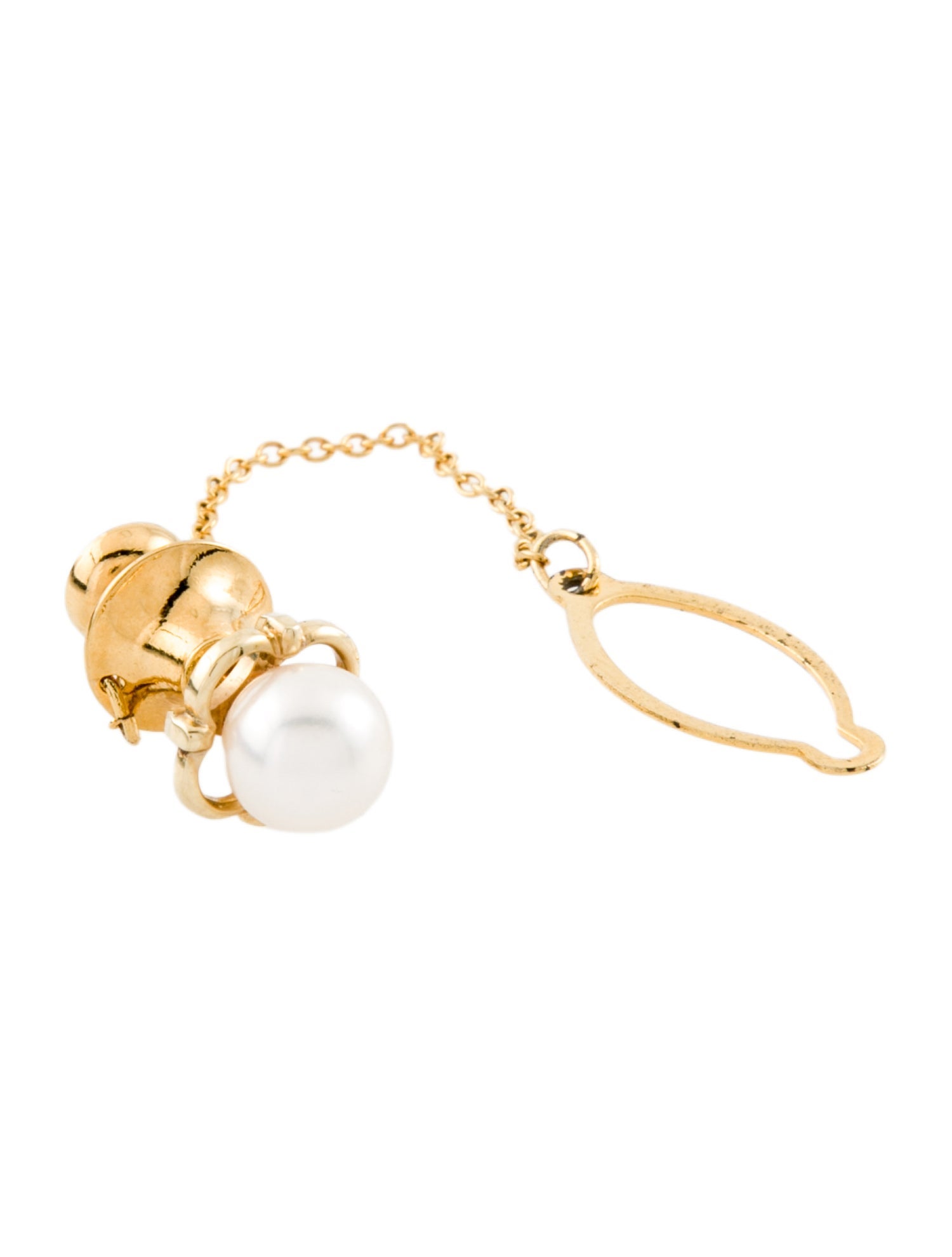 Mikimoto 14K Pearl Tie Tack