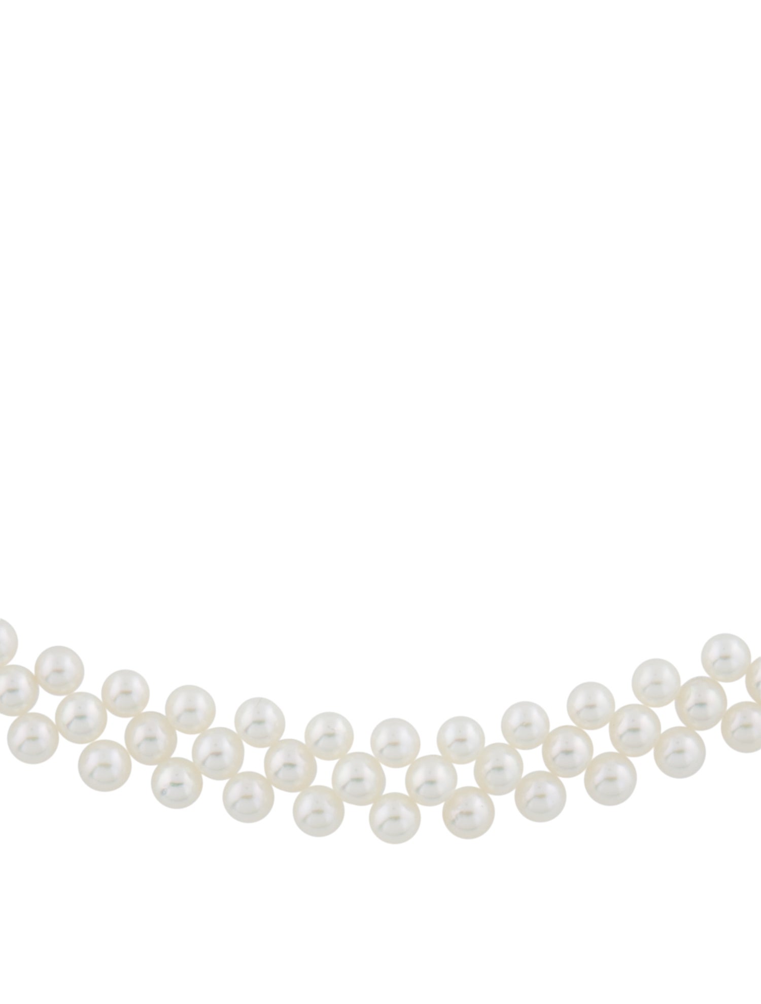 Mikimoto 18K Cultured Pearl Woven Collar Necklace