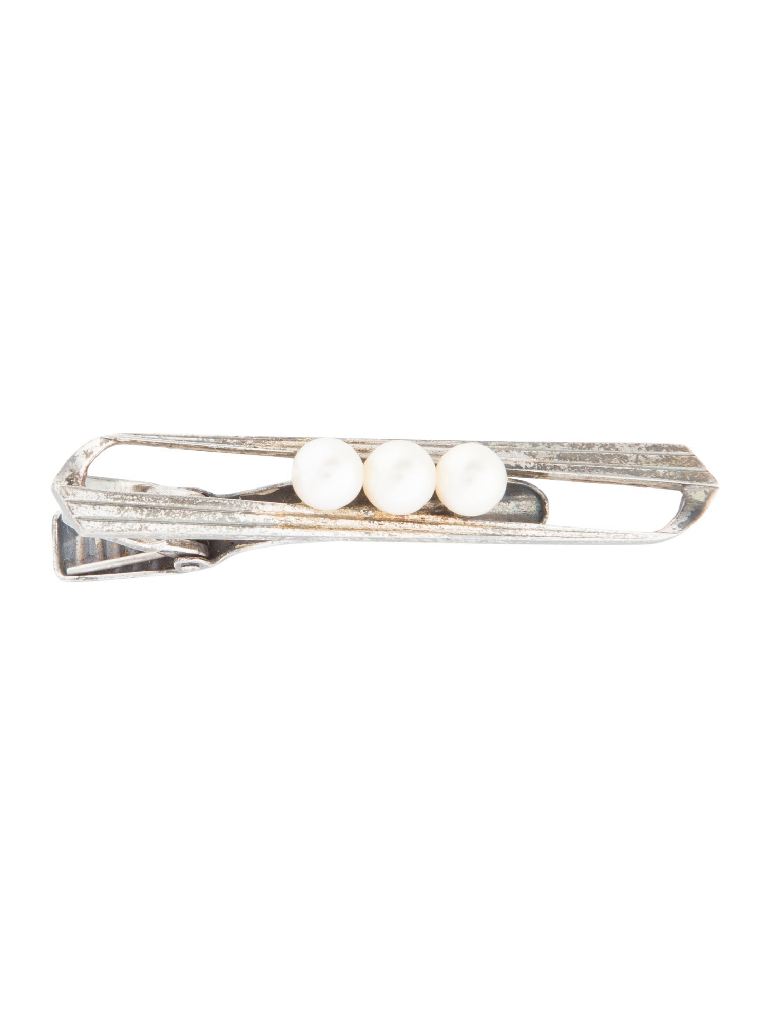 Mikimoto Cultured Pearl Tie Clip