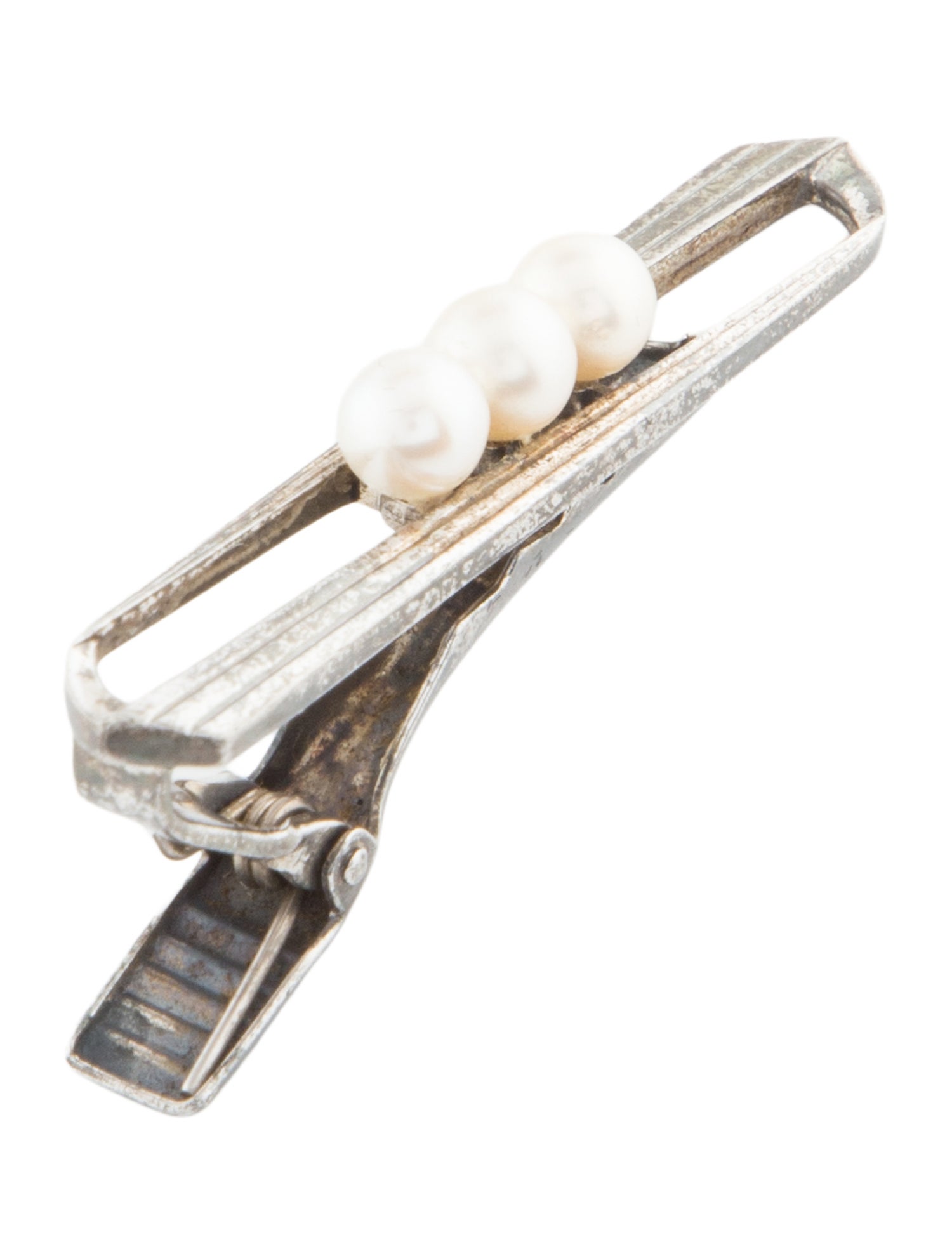 Mikimoto Cultured Pearl Tie Clip