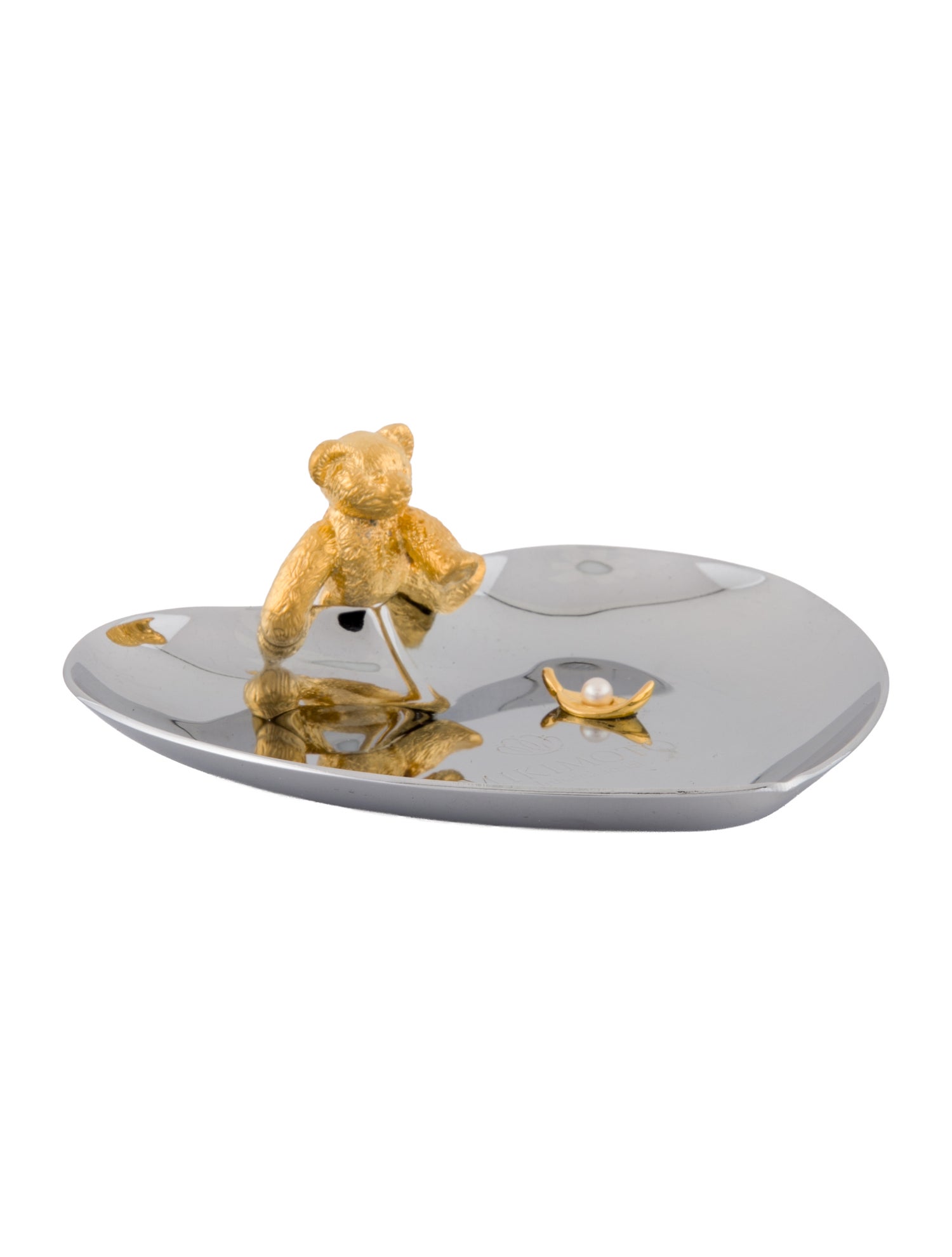 Mikimoto Ginza Bear Catchall Tray and Keyring Set