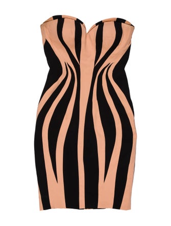 Mikael D Striped Mini Dress