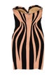 Mikael D Striped Mini Dress