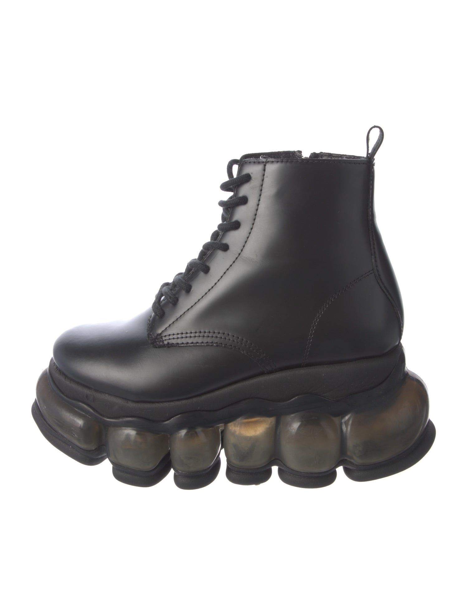 Mikio Sakabe Leather Combat Boots
