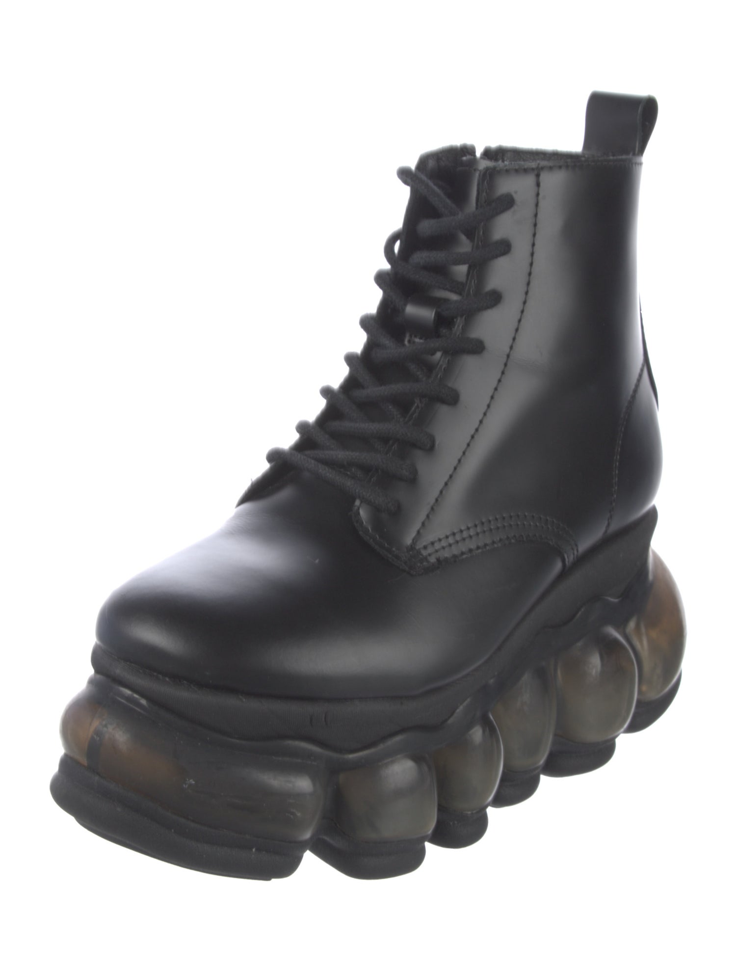 Mikio Sakabe Leather Combat Boots