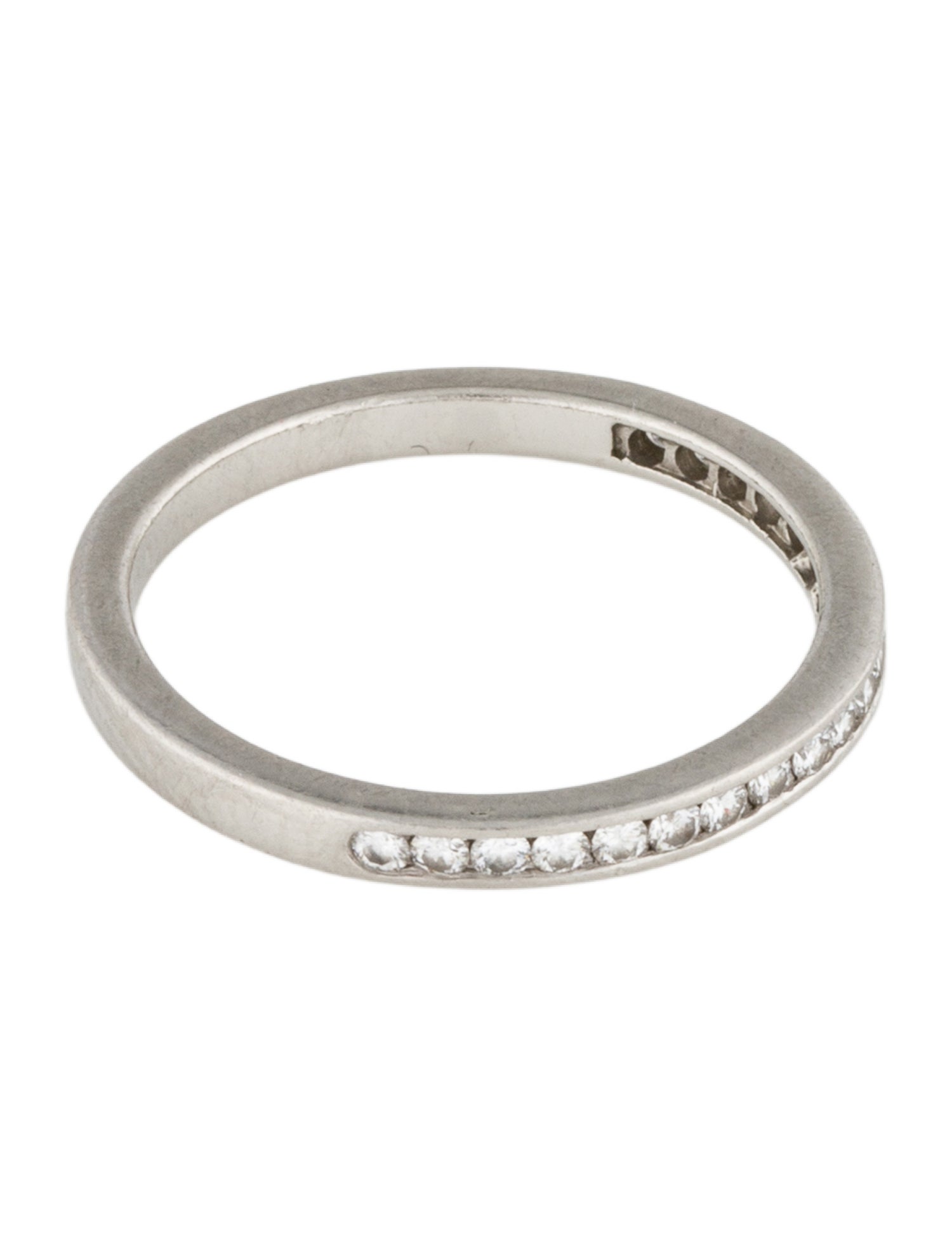 Mimi So Platinum Diamond Half Eternity Band