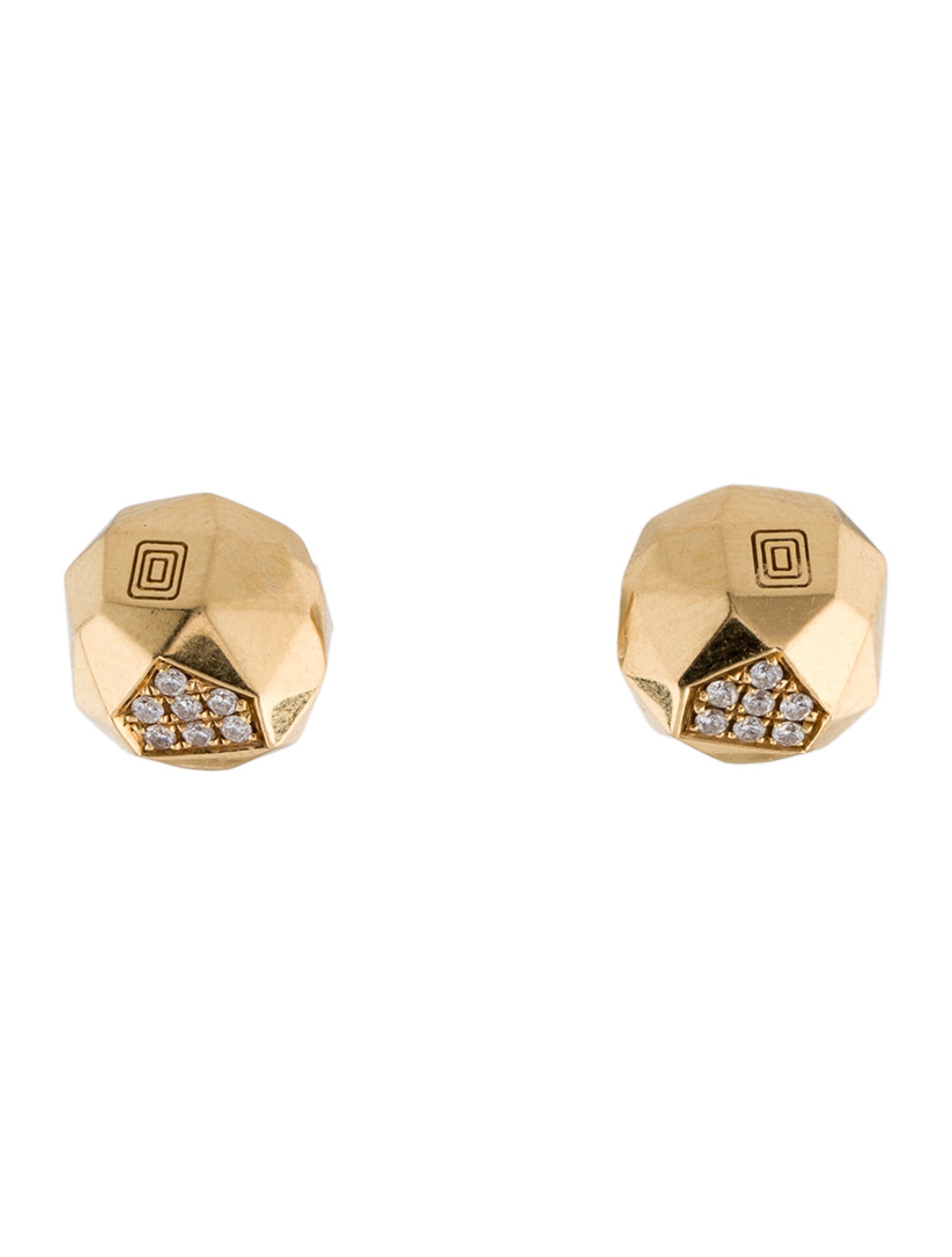 Mimi So 18K Diamond Stud Earrings