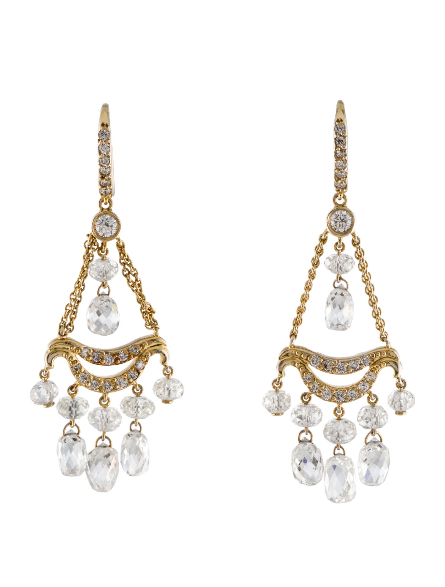 Mimi So 18K Diamond Chandelier Earrings