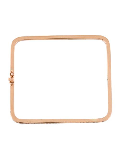 Mimi So 18K Pink Diamond Square Piece Eternity Bangle