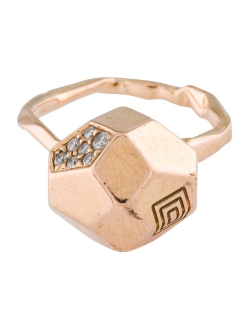 Mimi So 18K Diamond Geometrical Cocktail Ring