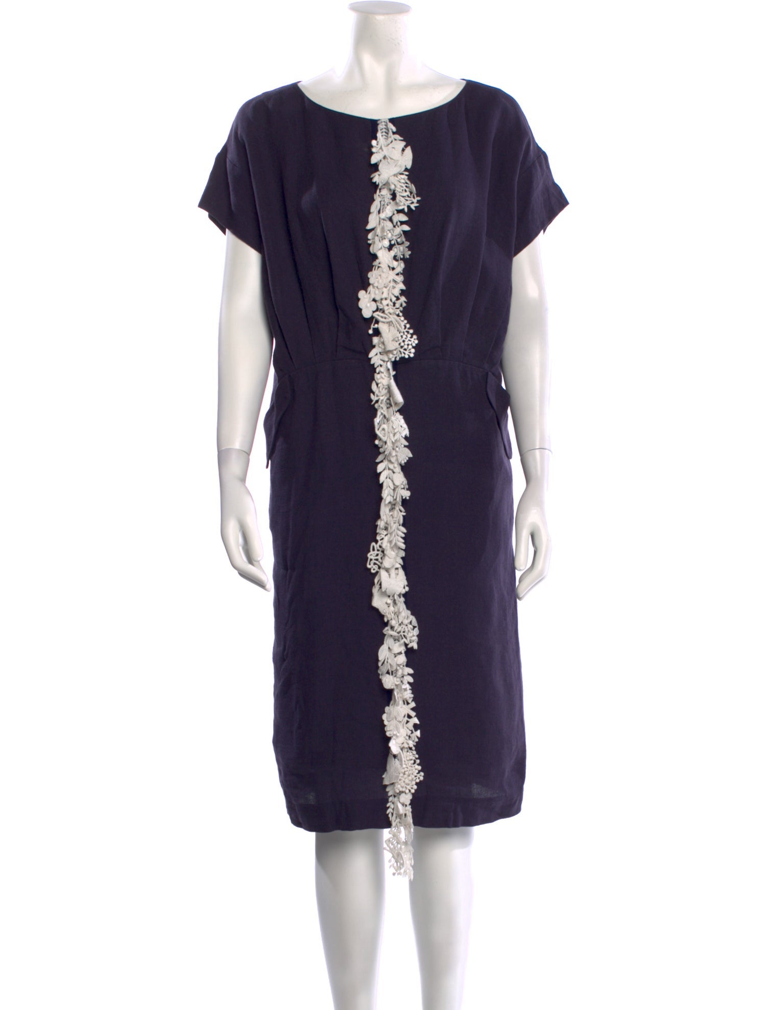 Mina Perhonen Linen Knee-Length Dress