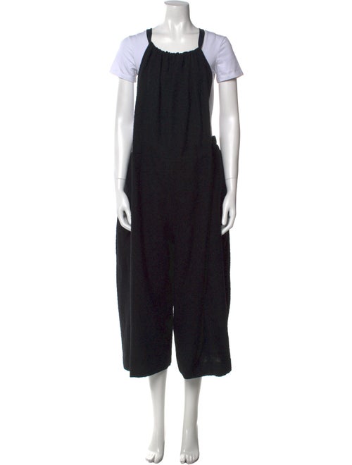 Mina Perhonen Wool Scoop Neck Jumpsuit