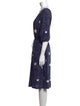 Mina Perhonen Polka Dot Print Knee-Length Dress