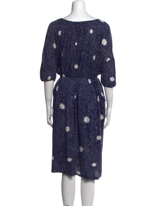 Mina Perhonen Polka Dot Print Knee-Length Dress
