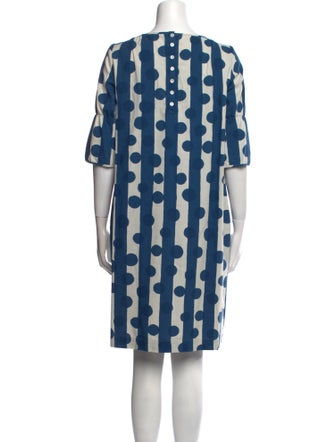 Mina Perhonen Printed Knee-Length Dress