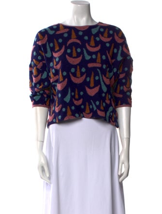 Mina Perhonen Wool Printed Sweater
