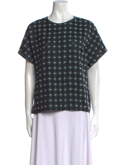 Mina Perhonen Printed Crew Neck T-Shirt