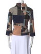 Mina Perhonen Cashmere Plaid Print Sweatshirt