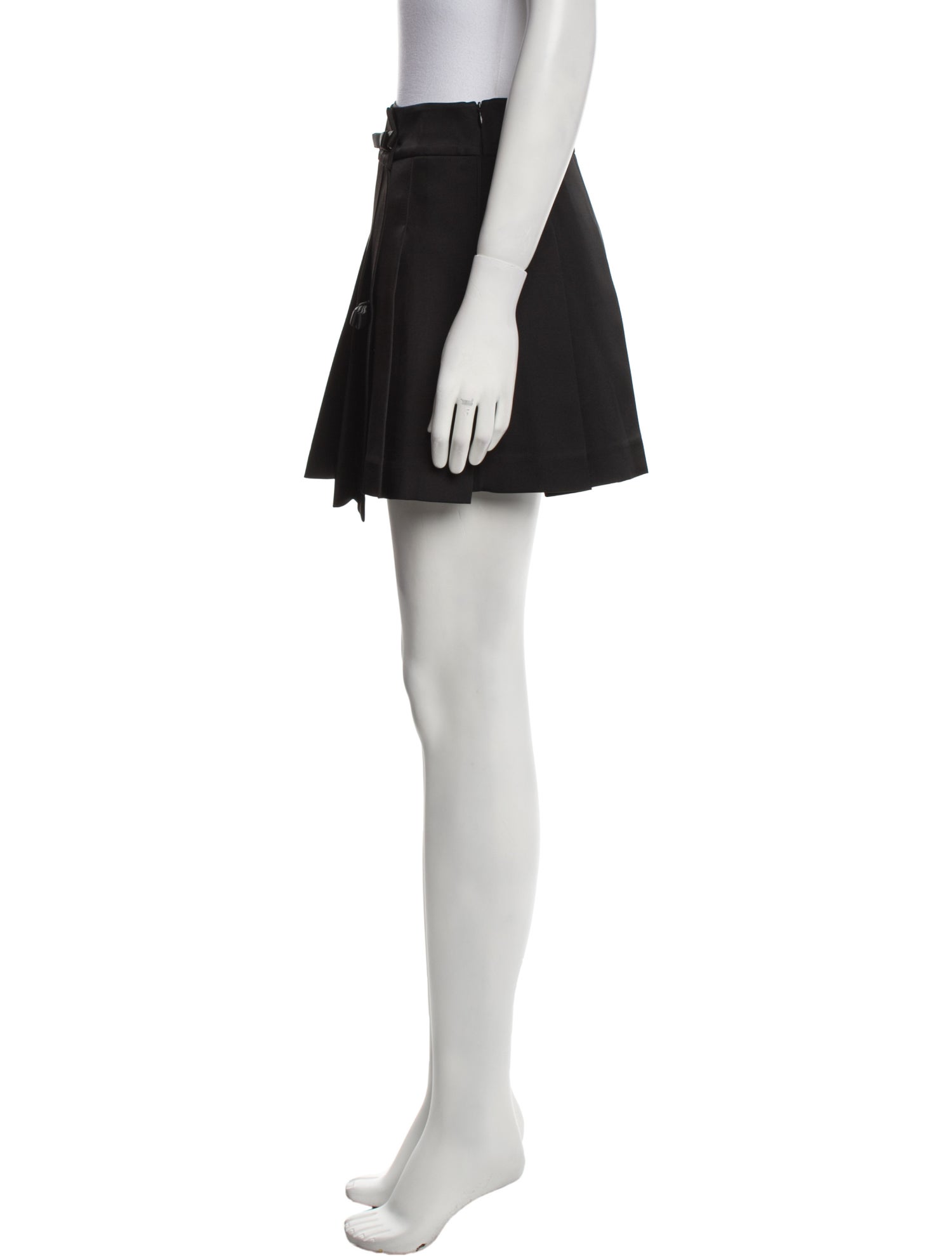 Ming Ma Pleated Accents Mini Skirt