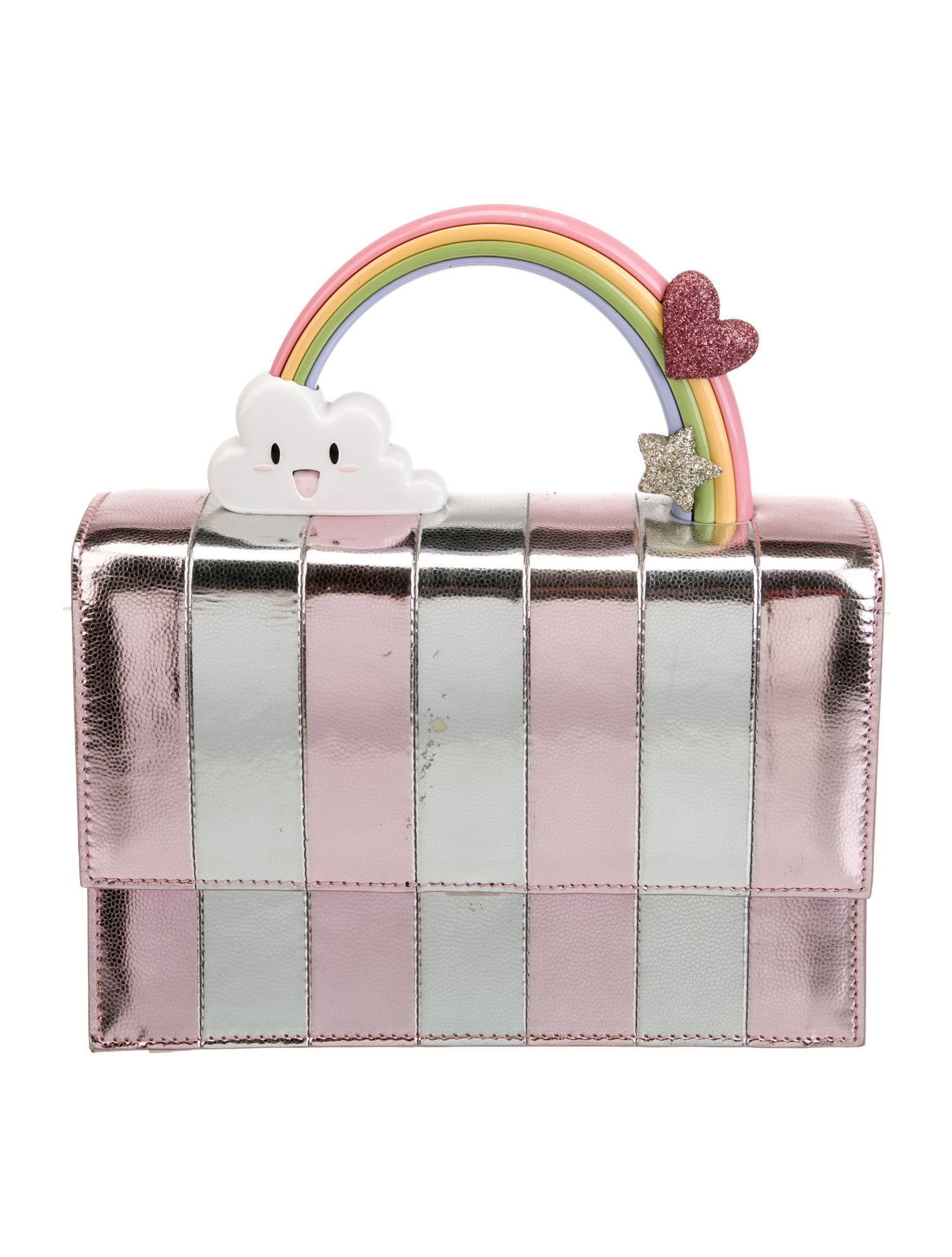 Ming Ray Leather Top Handle Bag Pink Handle Bags Handbags MINGR21146 The RealReal