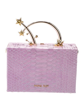 Ming Ray Python Top Handle Bag