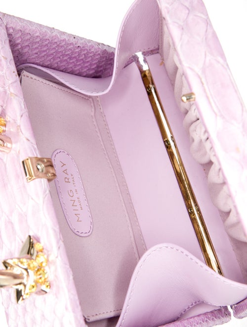 Ming Ray Python Top Handle Bag