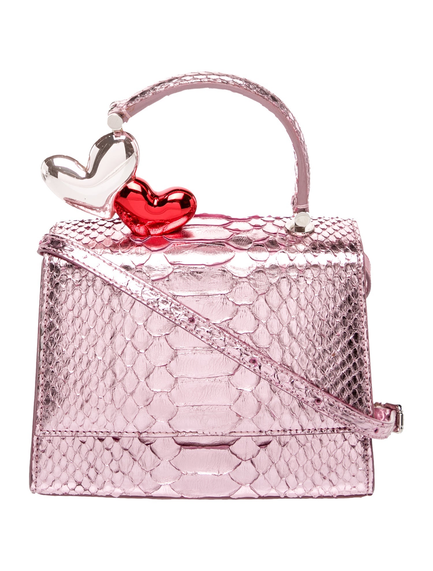 Ming Ray Snakeskin Top Handle Bag