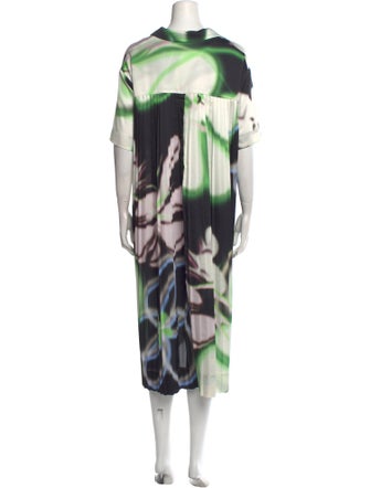 Minjukim Printed Midi Length Dress