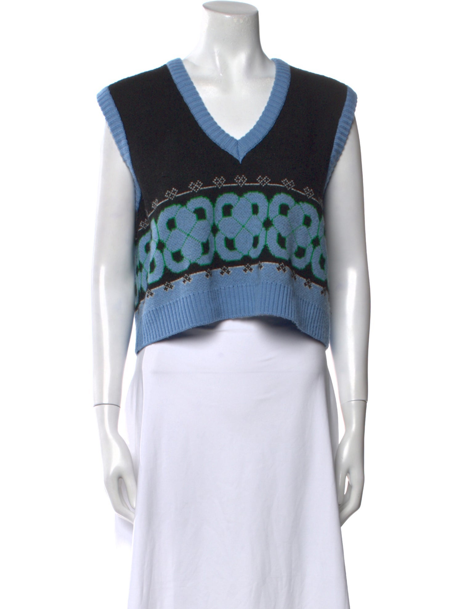 Minjukim Wool Graphic Print Sweater