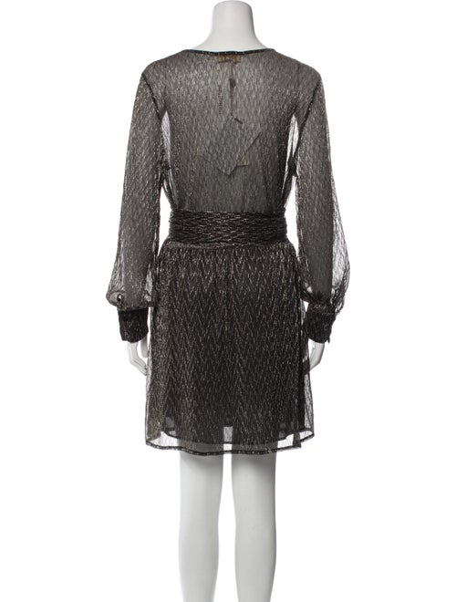 Momoni V-Neck Mini Dress