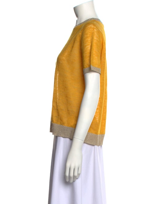 Momoni Striped Crew Neck Top