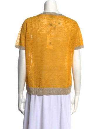 Momoni Striped Crew Neck Top