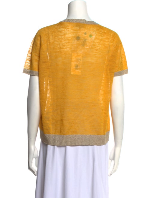 Momoni Striped Crew Neck Top