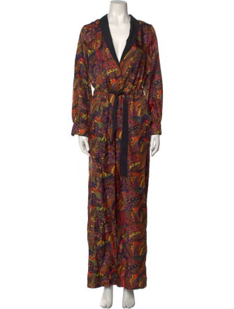 Momoni Silk Printed Jumpsuit