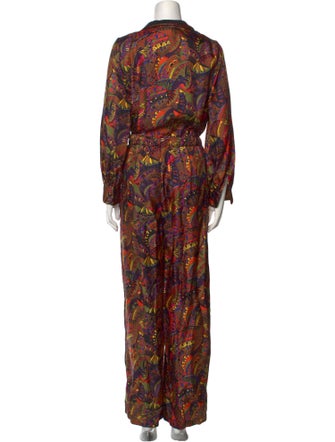 Momoni Silk Printed Jumpsuit